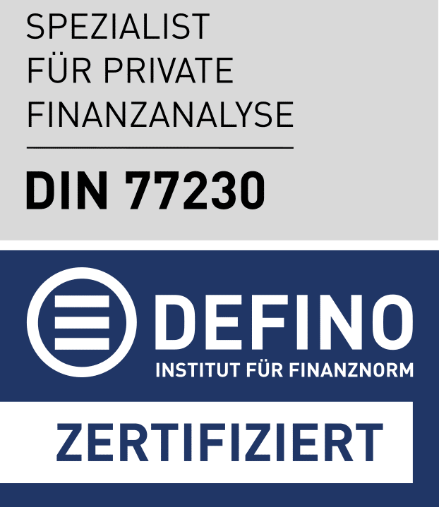 Mike Wenzel Prüfsiegel als Spezialist für private Finanzanalyse nach DIN 77230